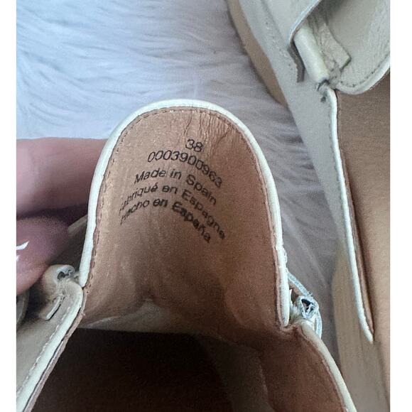 Free People Corbin Loafer Clogs in Bone Size 38 7.5 NEW NWOB - Picture 7 of 7